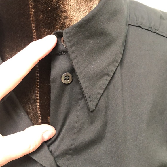 Gucci Black Long Sleeve Button Down Shirt 42 - Picture 3 of 15